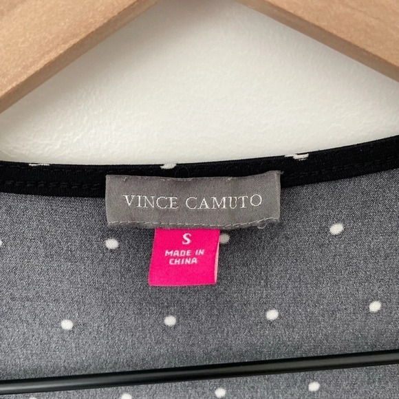 Vince Camuto Pin Dot Wrap Dress - Picture 7 of 8